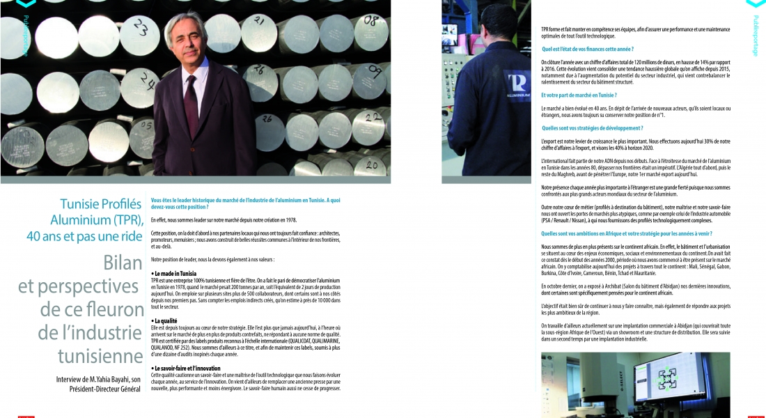 Interview de M. Yahia BAYAHI dans le magasine LEADERS